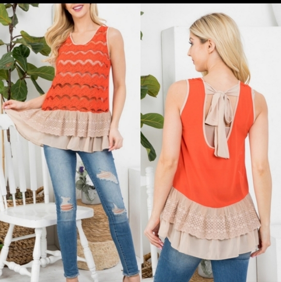 🍁New handmade tie back tank - Picture 5 of 12